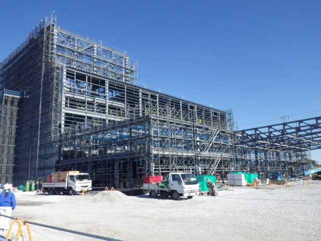 建設が進む焼津水産化学工業㈱の掛川新工場