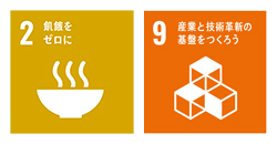 飢餓をゼロに　産業と技術革新の基盤をつくろう